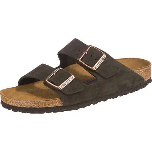 Birkenstock Arizona Weichbettung Veloursleder Pantoletten Schmal -Skechers Geschäft 10435950 01