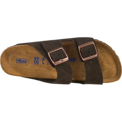 Birkenstock Arizona Weichbettung Veloursleder Pantoletten Schmal -Skechers Geschäft 10435950 06