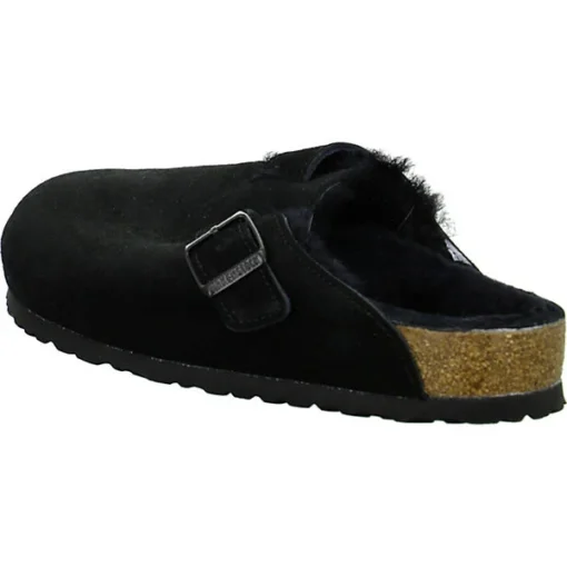 Birkenstock Boston Fell Pantoletten Normal - Schwarz -Skechers Geschäft 18633182 02