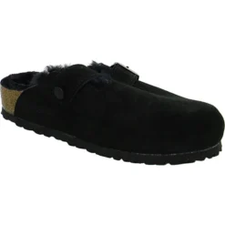 Birkenstock Boston Fell Pantoletten Normal - Schwarz -Skechers Geschäft 18633182 04