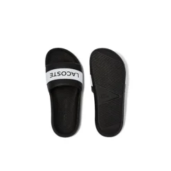 Lacoste Damen Badesandalen - Croco Slide 0721 1 CFA, Slipper, Badeschuhe Pantoletten - Schwarz -Skechers Geschäft 19865604 04